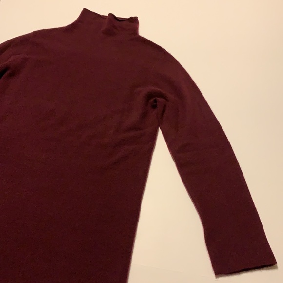 Margaret O’Leary Maroon Cashmere Tunic - Women’s Size Medium - Picture 3 of 11